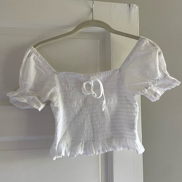 Faithfull the Brand Smocked Crop Top - Picture 2 of 7